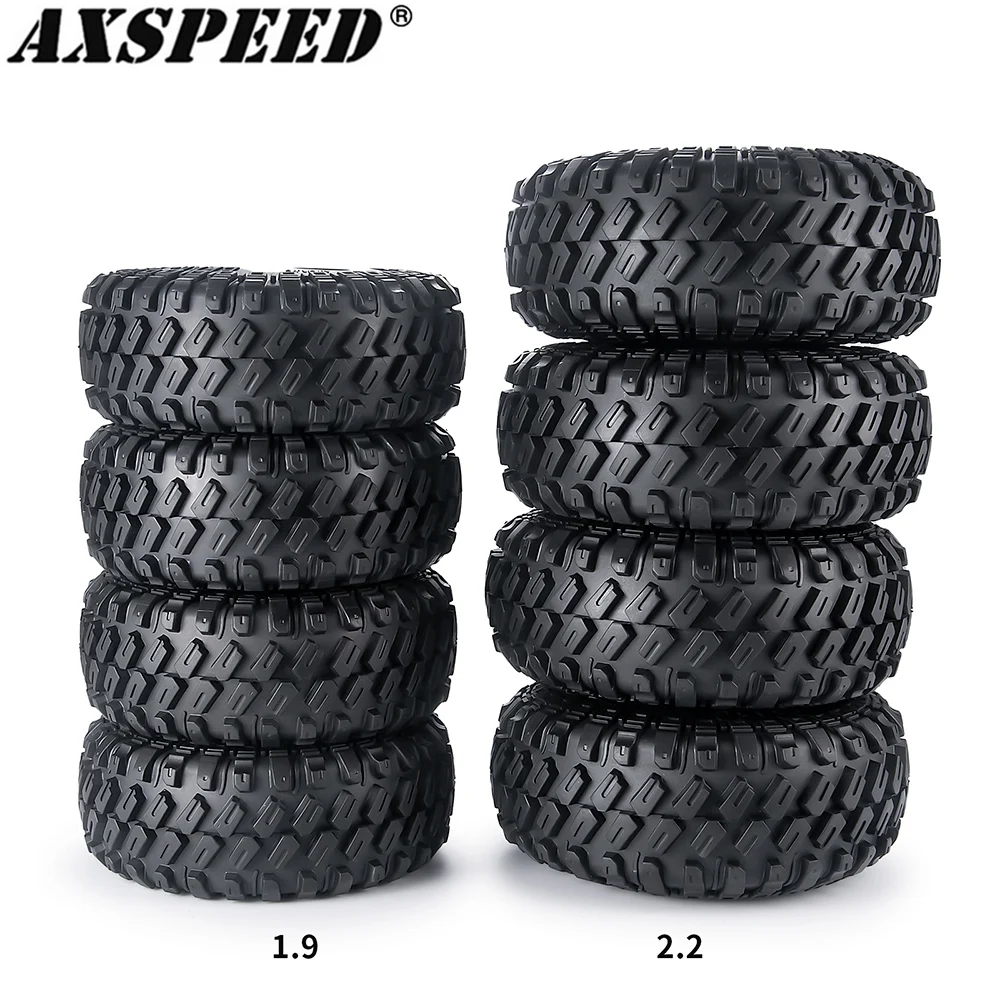 

Резиновые шины AXSPEED 1,9/2,2 дюйма, колесные шины для 1/10 RC Rock Crawler Car Axial SCX10 90046 AXI03007 Wraith 90048, детали TRX-4