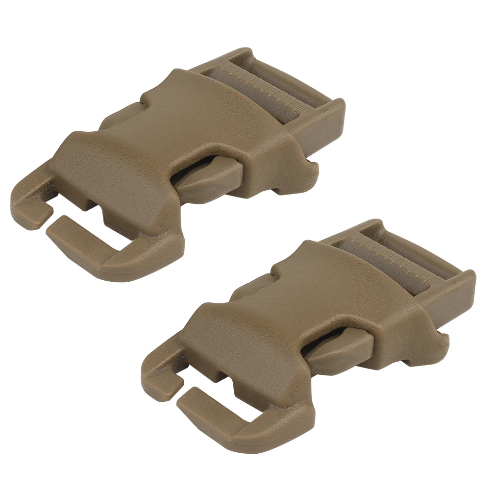 2Pcs Buckles Side Release Buckle Quick Attach Surface Mount CS Hunting Gear Airsoft Vest Modular Attachment Point