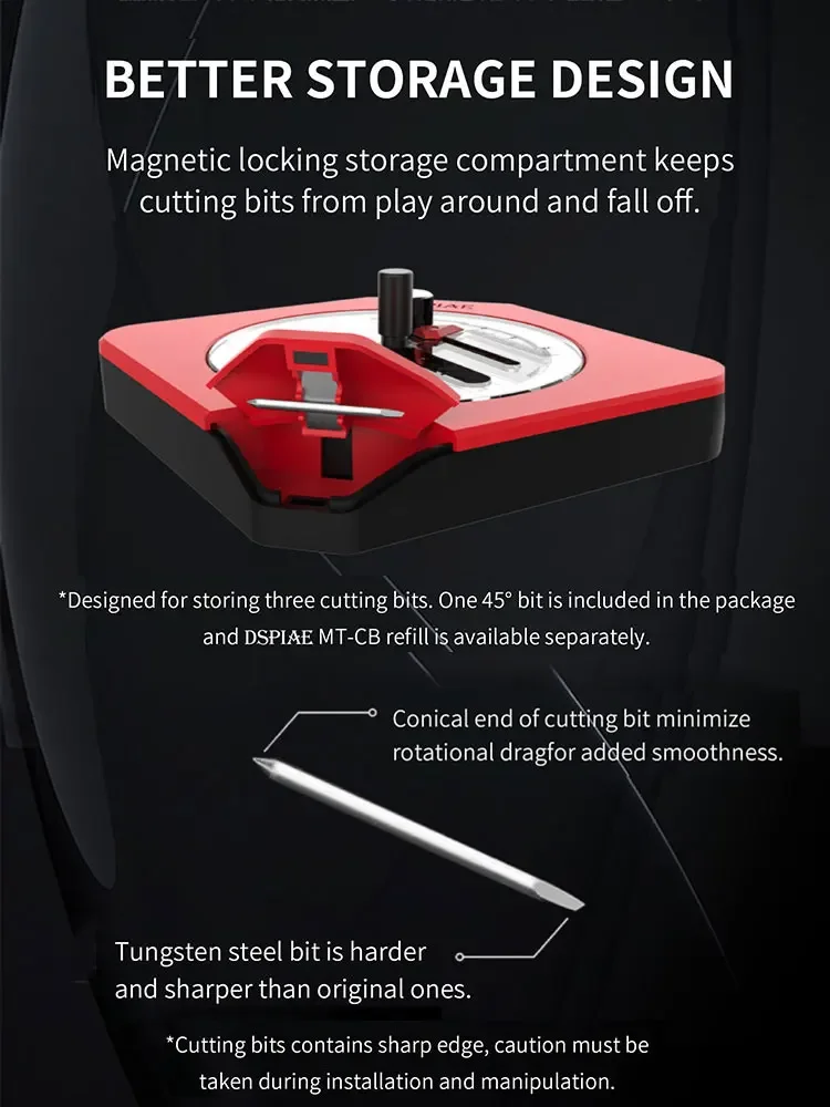 DSPIAE Model Making Tool PT-C Integrated Rounder Rubber Plate Cover Belt Cutting Pressure Adjustment