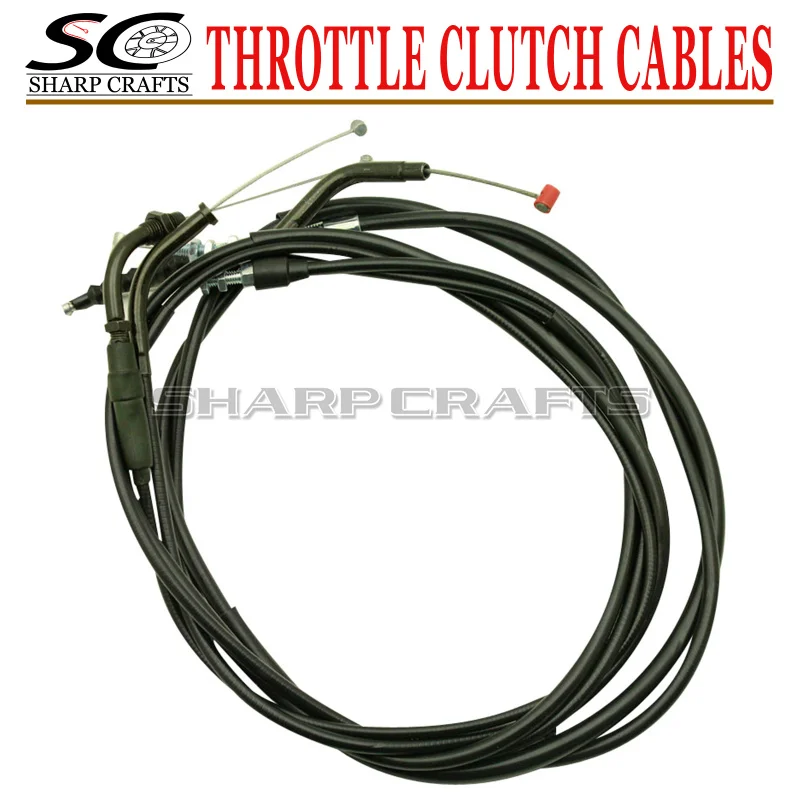 Modified Lengthen Extended Throttle Line 143CM Clutch Cable Wire 165CM For Honda Steed VLX400 VLX600 Magna VF250 Shadow VT400