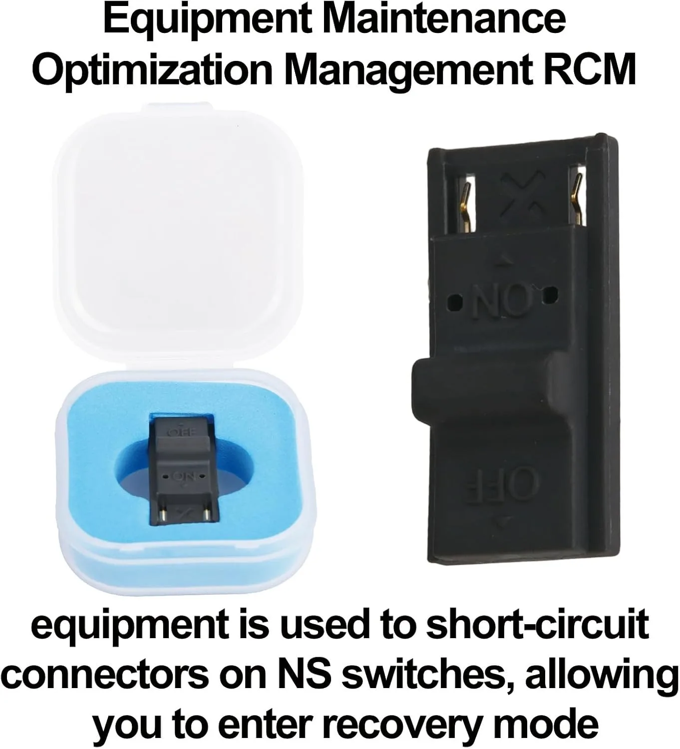 RCM Jig Tool for Switch Console, Durable Plastic RCM Loader Clips Short Circuit Tool for Modding & Recovery Mode