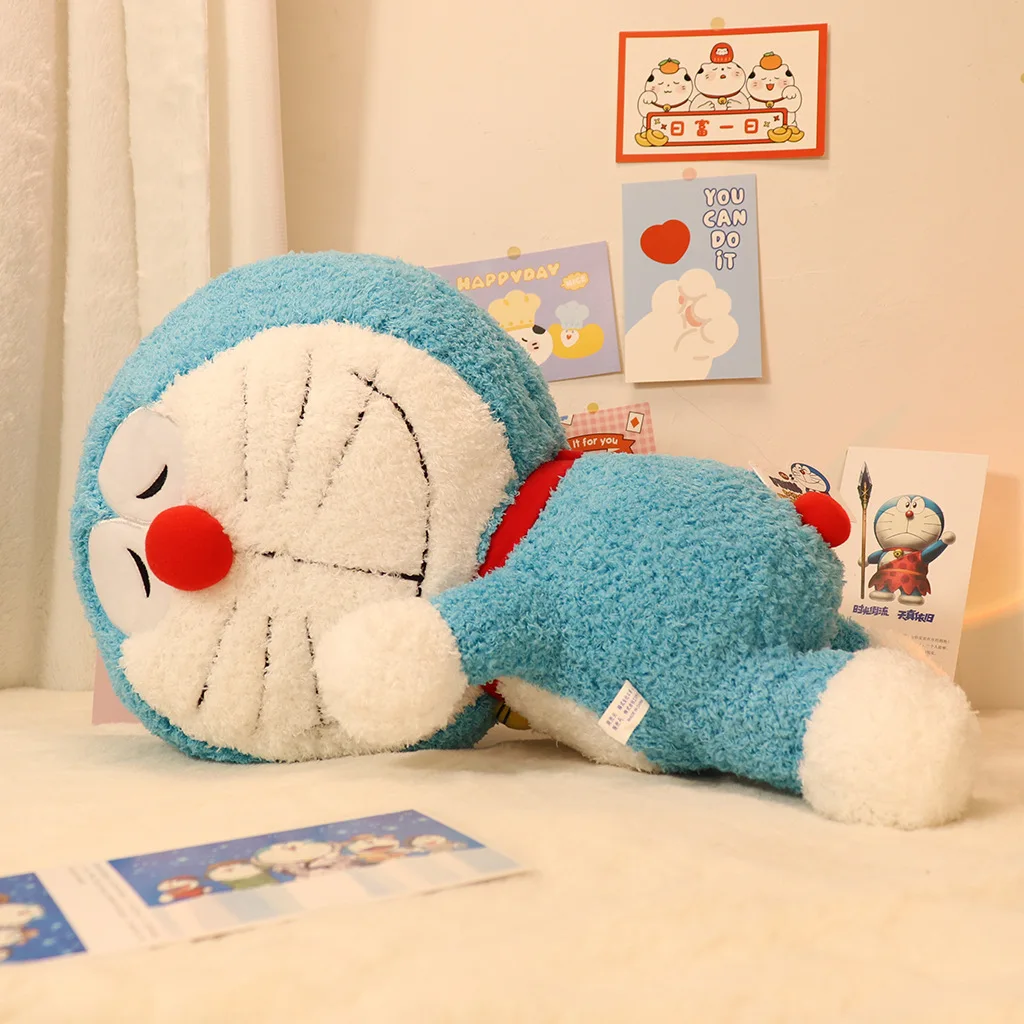 

Japanese Cute Doraemon Plush Doll Dingdang Cat Doll Prone Posture Robot Cat Doll Stuffed Sofa Back Cushion Gifts For Children