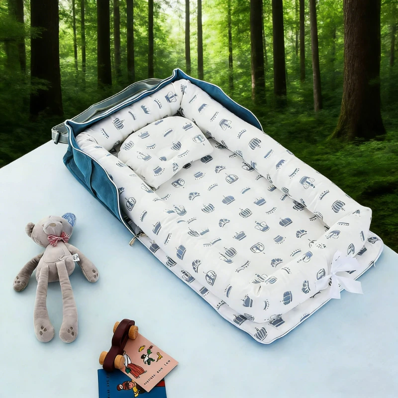 

2026 New Easy To Storage Baby Cribs Single Shoulder Design Baby Bed for Travel