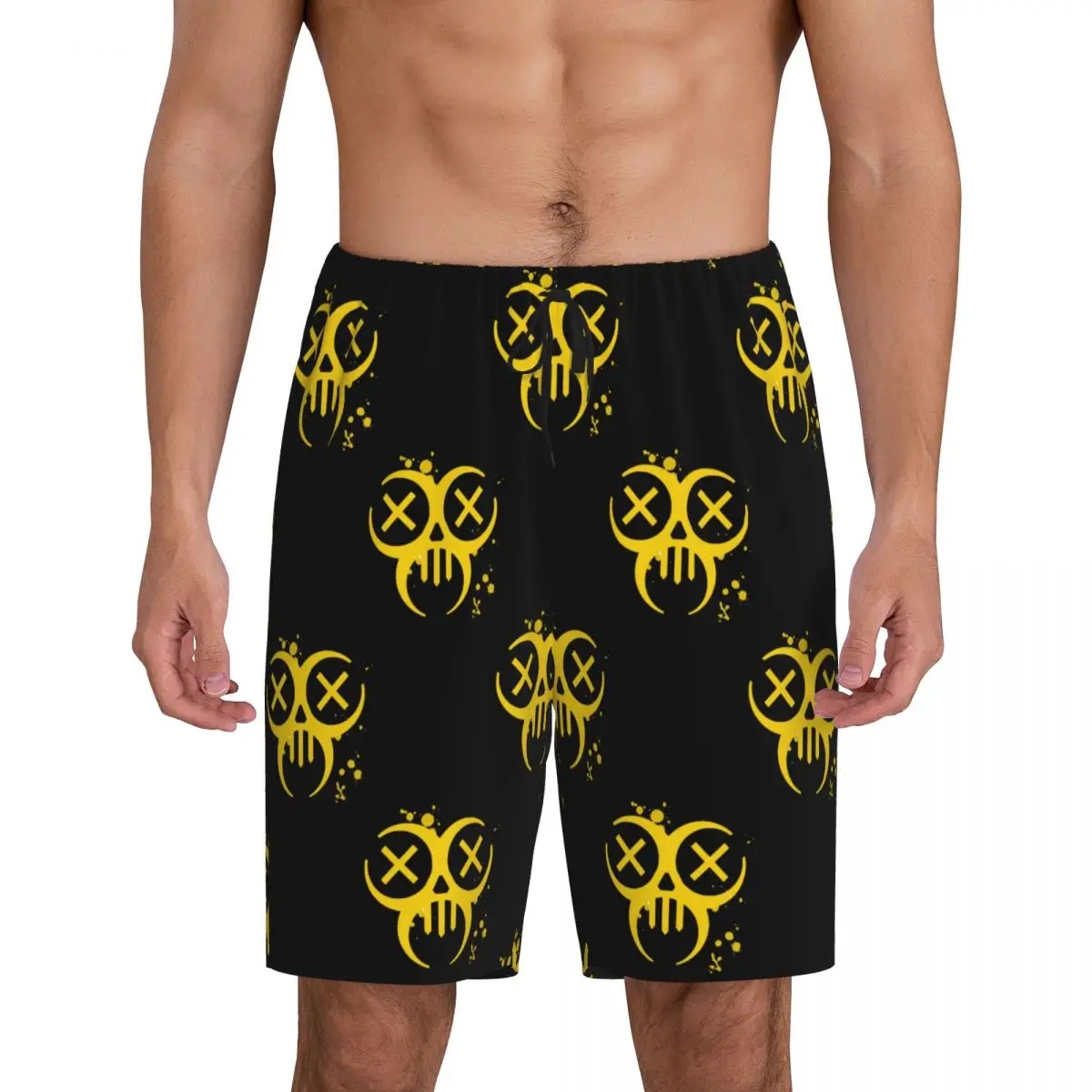 

Custom The Division 2 OUTCASTS Short Pajama Pants Men Sleepwear Sleep Lounge Bottom Shorts Sleeping Pants
