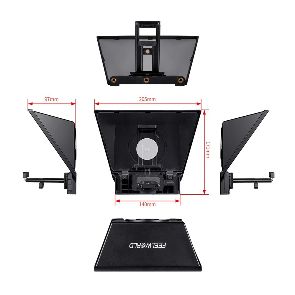 FEELWORLD TP2 Portable 8-inch Teleprompter Supports up to 8\