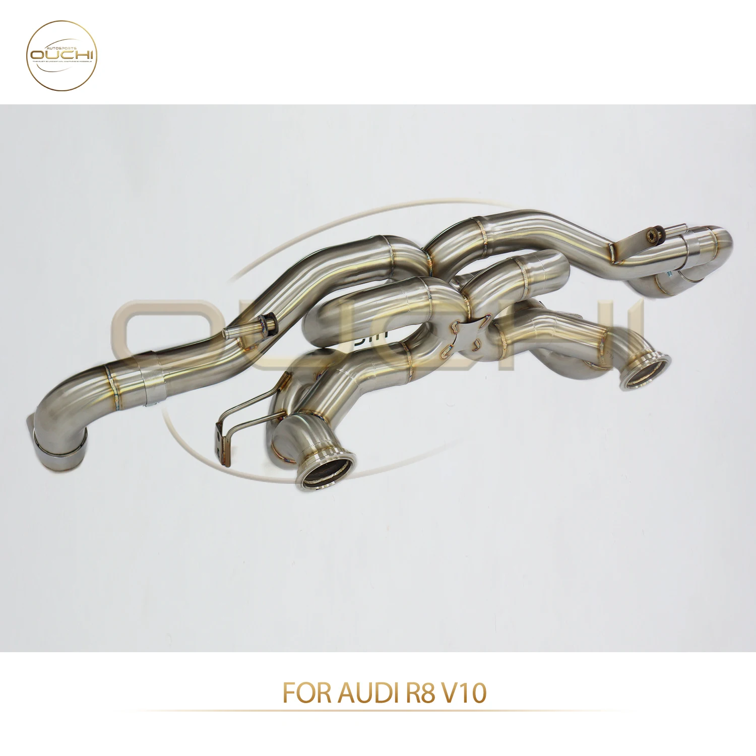 

OUCHI Factory Direct Sales SS304 Catback for Audi R8 V10 With Dual X-pipe Design Exhaust Lossless Installation No Valves