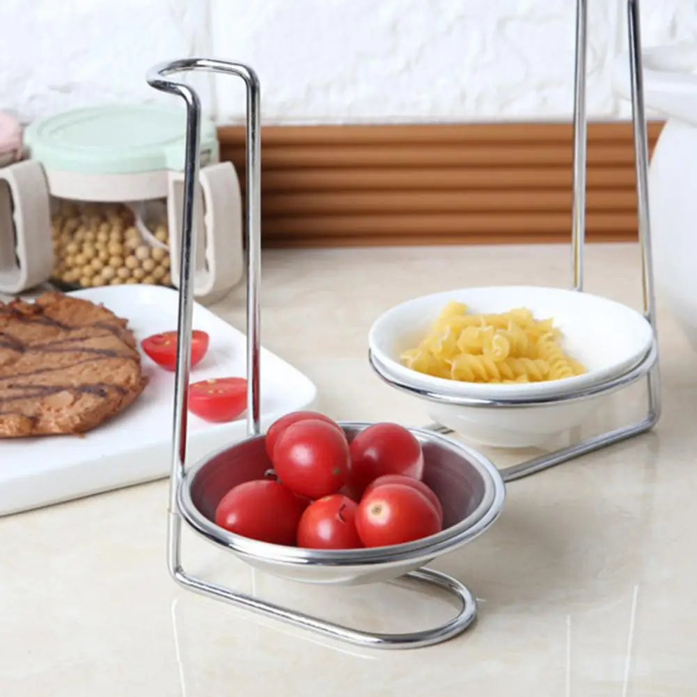 Kitchen Soup Ladle Holder Removable Prevent Drips Stainless Steel Eating Hot Pot Soup Spoon Rack Restaurant Tableware Stands