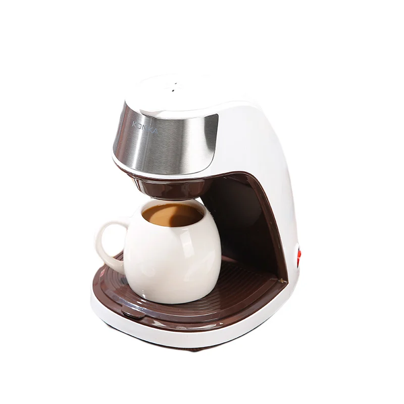 Konka cross-border coffee machine American mini home portable office brewing flower tea machine semi-automatic coffee machine