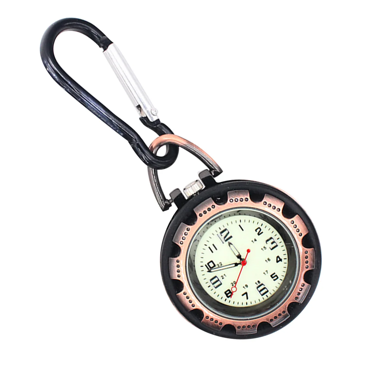 ساعة بمشبك لتسلق الجبال، حلقة تسلق محمولة، حقيبة ظهر بإبزيم معلق، متينة وسهلة الارتداء، حجم صغير، براعة رائعة