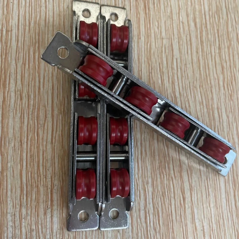 6Pcs sliding door roller, stainless steel copper wheel Plastic steel door and window pulley old-fashioned sliding door pulley
