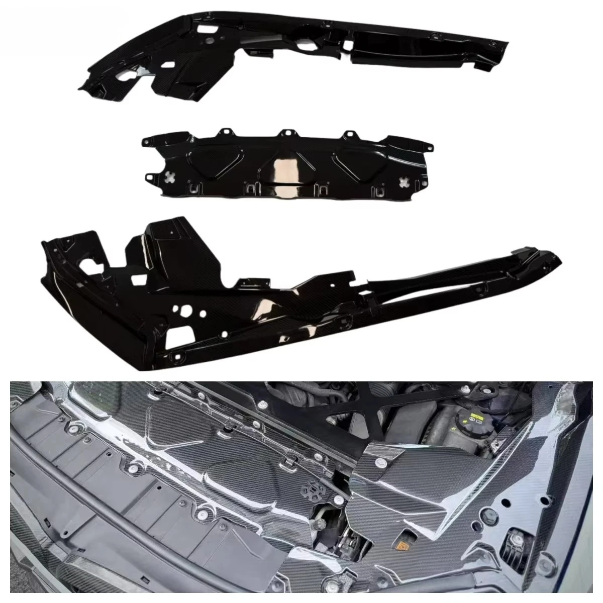 

F95 X5M F96 X6M Dry Carbon Fiber Hood Components High-Quality Accessory