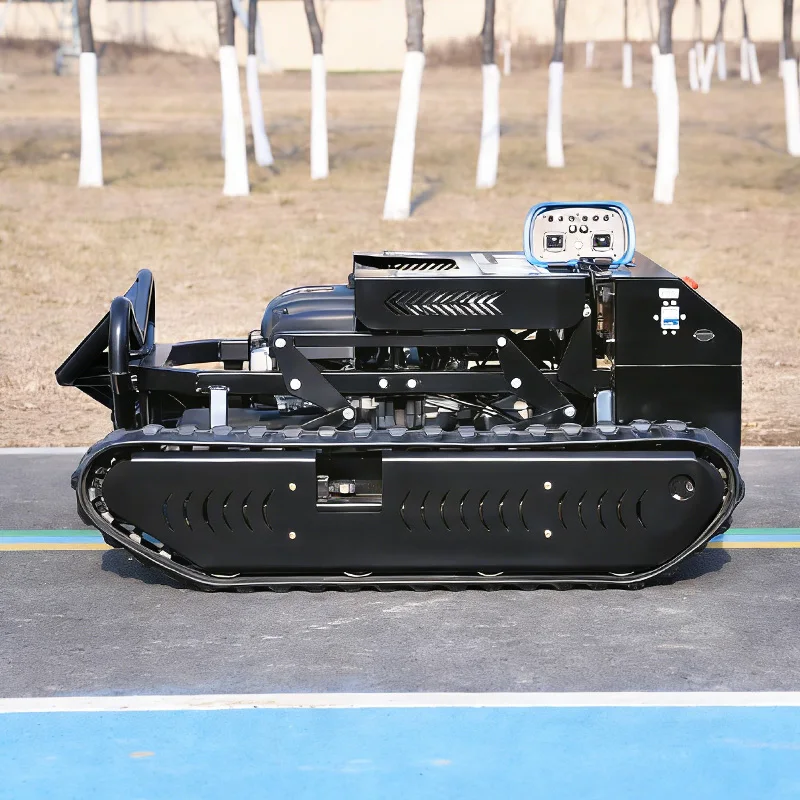 

Customized anti-slip track remote-controlled lawn mower, all-terrain zero-rotation, farm and garden grass shredder