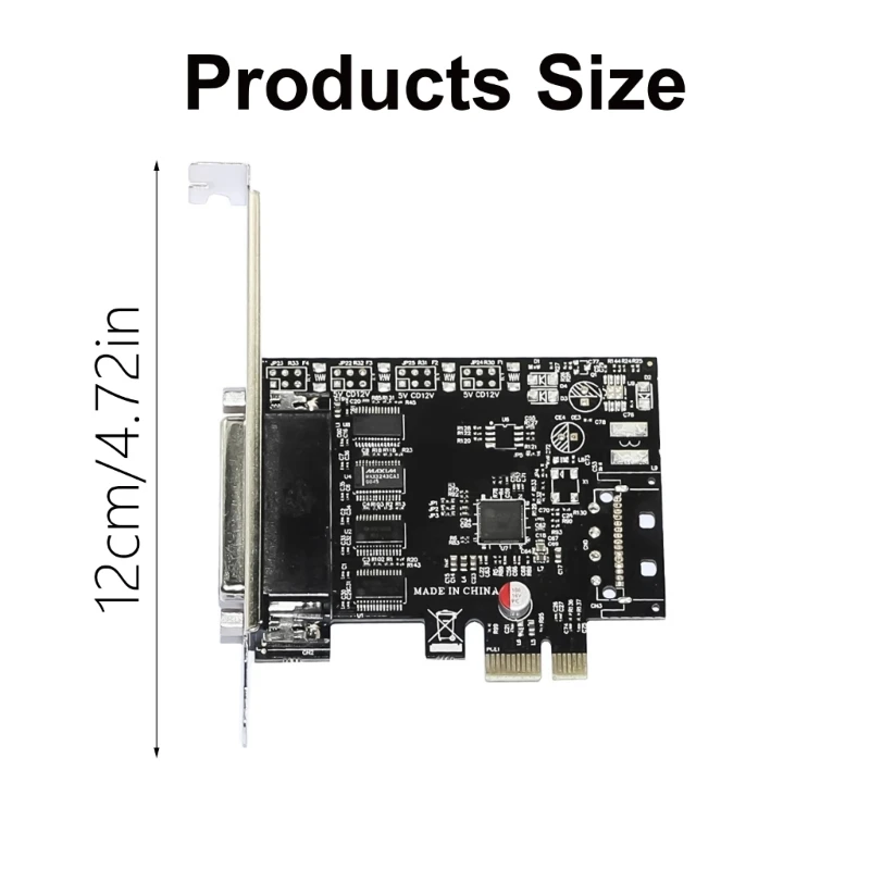 PCIe إلى أربعة بطاقة توسيع المنفذ التسلسلي RS232 للفوز