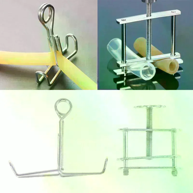 Lab Hoffman Tubing Clip Clamp Water Stopper Spiral Hose Clip For Rubber Hose Liquid Flow Adjust Pinchcock Control Clip