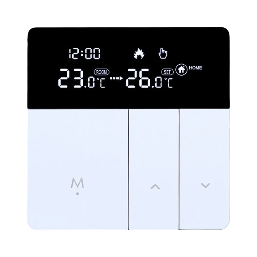 For Acrylic Touch Thermostat Unit for 3A For water Heating Circuits and 16A Electric Heating Loads Temperature Range 5 to 95