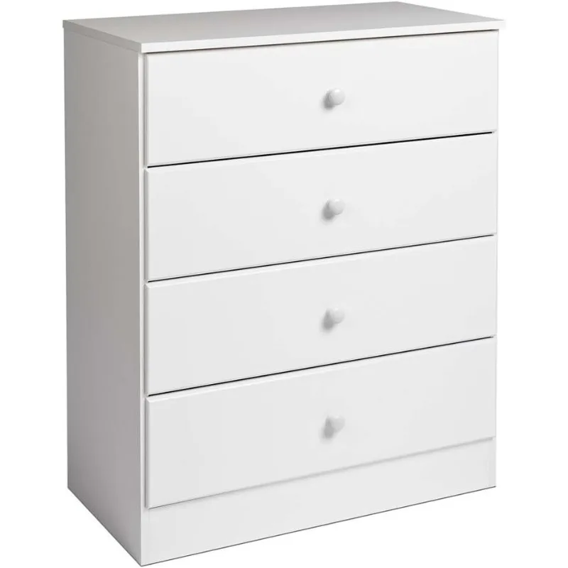 

Astrid Simplistic 4-Drawer Dresser for Bedroom, Functional Bedroom Dresser Chest of Drawers 16" D x 30" W x 36.25" H