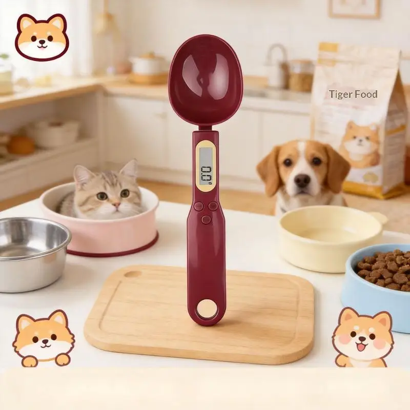 1/2Pcs Digital Measuring Spoon Scale One Button Operation 0.1-500g LCD Food Weighing Tool for Kitchen Baking Home Use