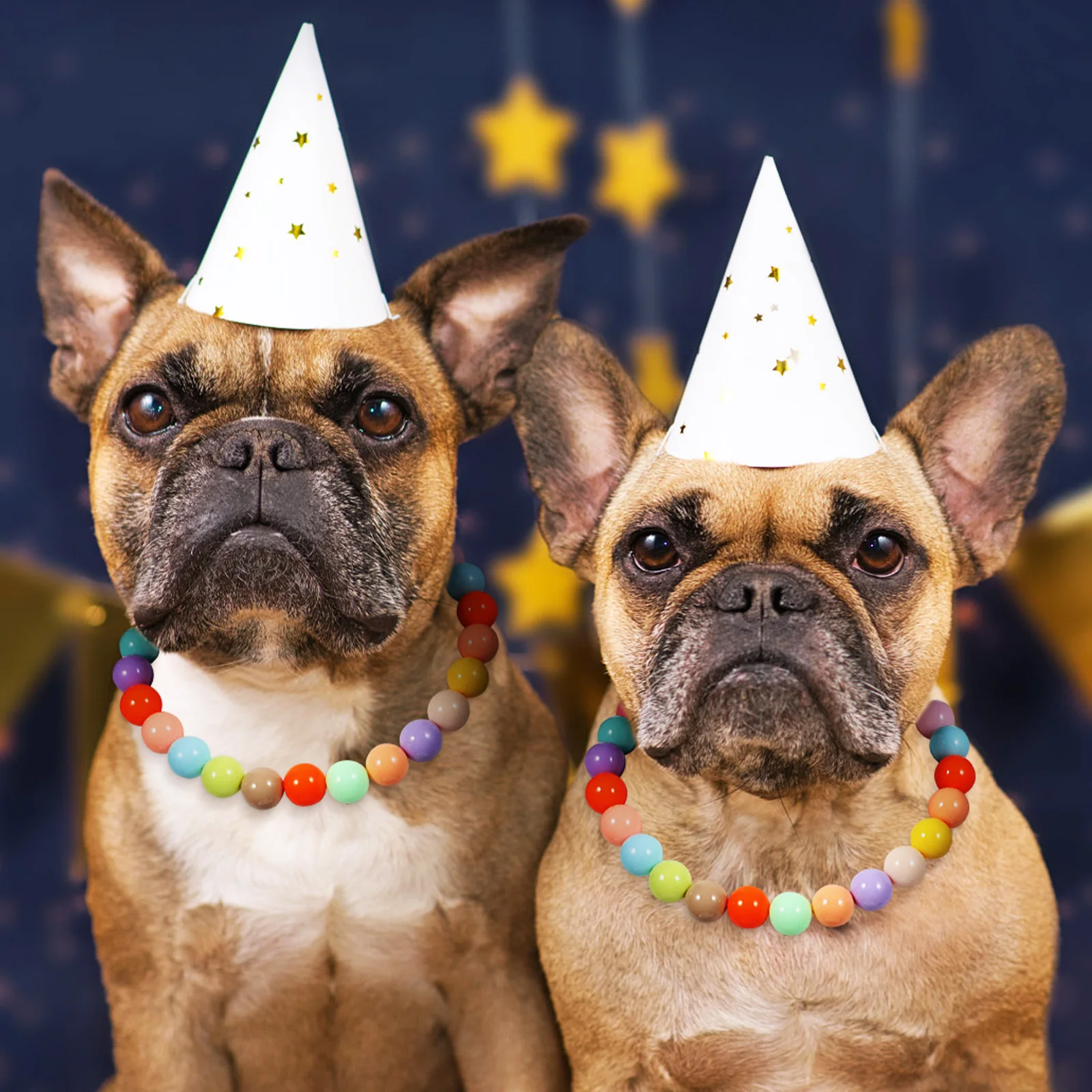 

Cute Candy Colored Dog Collar Necklace Stylish Beaded Pet Accessory for Girls Dogs Wedding Party Event Wear Girl Cat Accessories