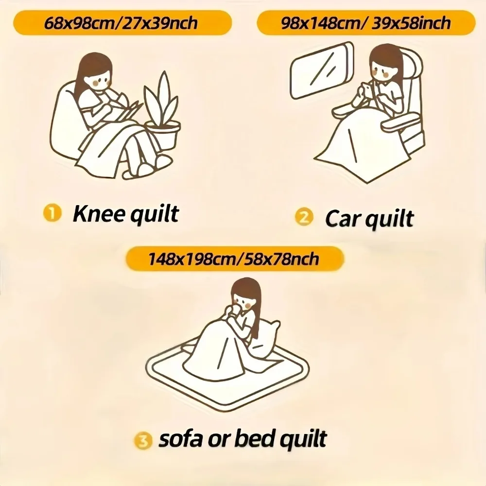 بطانية سميكة ودافئة من الصوف القطيفة الناعمة من الفلانيل الضأن المريحة للشتاء لغرفة الأريكة والسرير وأريكة التيار المتردد #6