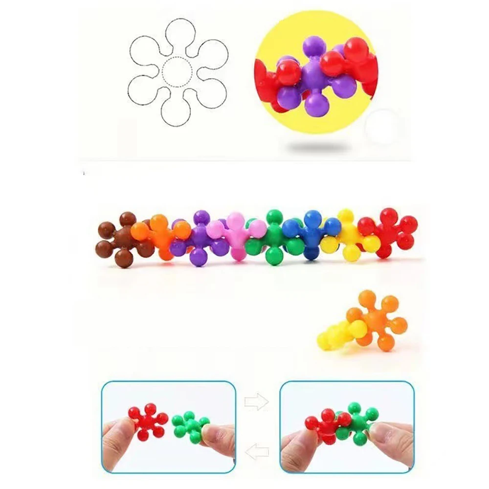 60pcs Classic Building Blocks Macaron Color Plum Brick Interconnect Toys Compatible with All Major Brands for Children 3+ Ages