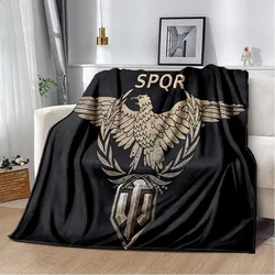 Roman SPQR printed blanket, office lounge sofa blanket, household air conditioning blanket, multi-functional blanket gift