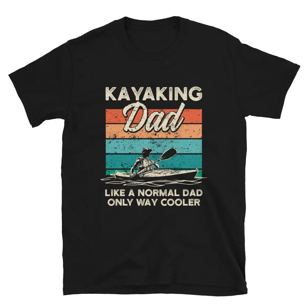 Retro Kayaking Dad Kayaker T Shirt