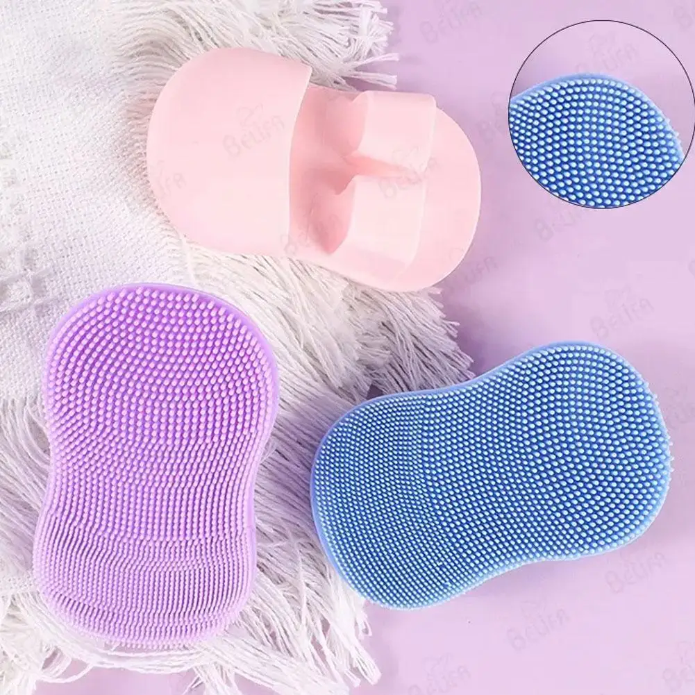 Face Scrubber Mini Facial Brush Silicone Wash Exfoliator Finger Glove Pads Handheld Cleansing Brushes Tool Skin Care Deep Clean