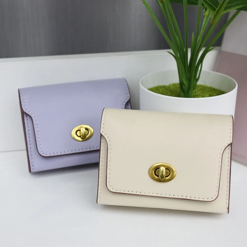 Women's short card bag wallet versatile light luxury document change bag dopamine multi-function portable