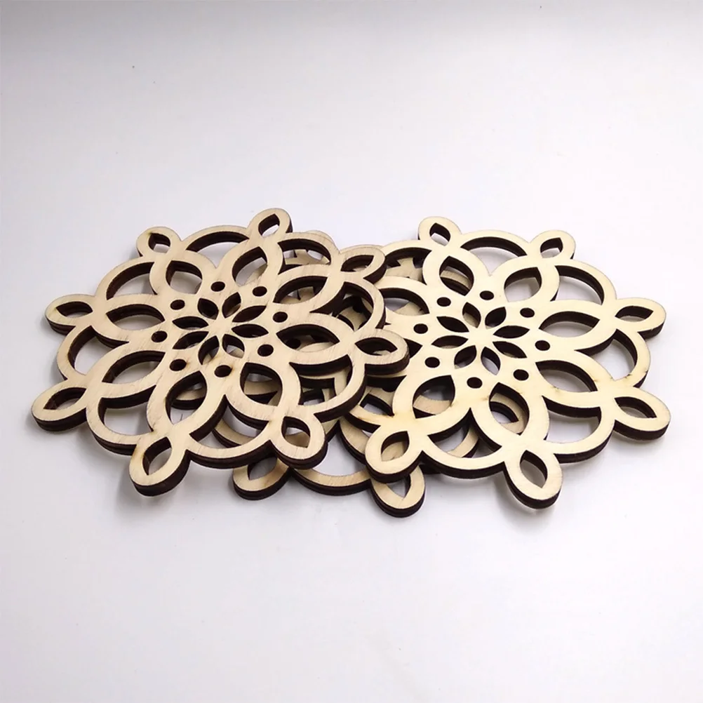 

3Pcs Wooden Meal Coasters Wood Gasket Non-Slip Table Mat for Hot Drinks Spills Protection and Home Decoration