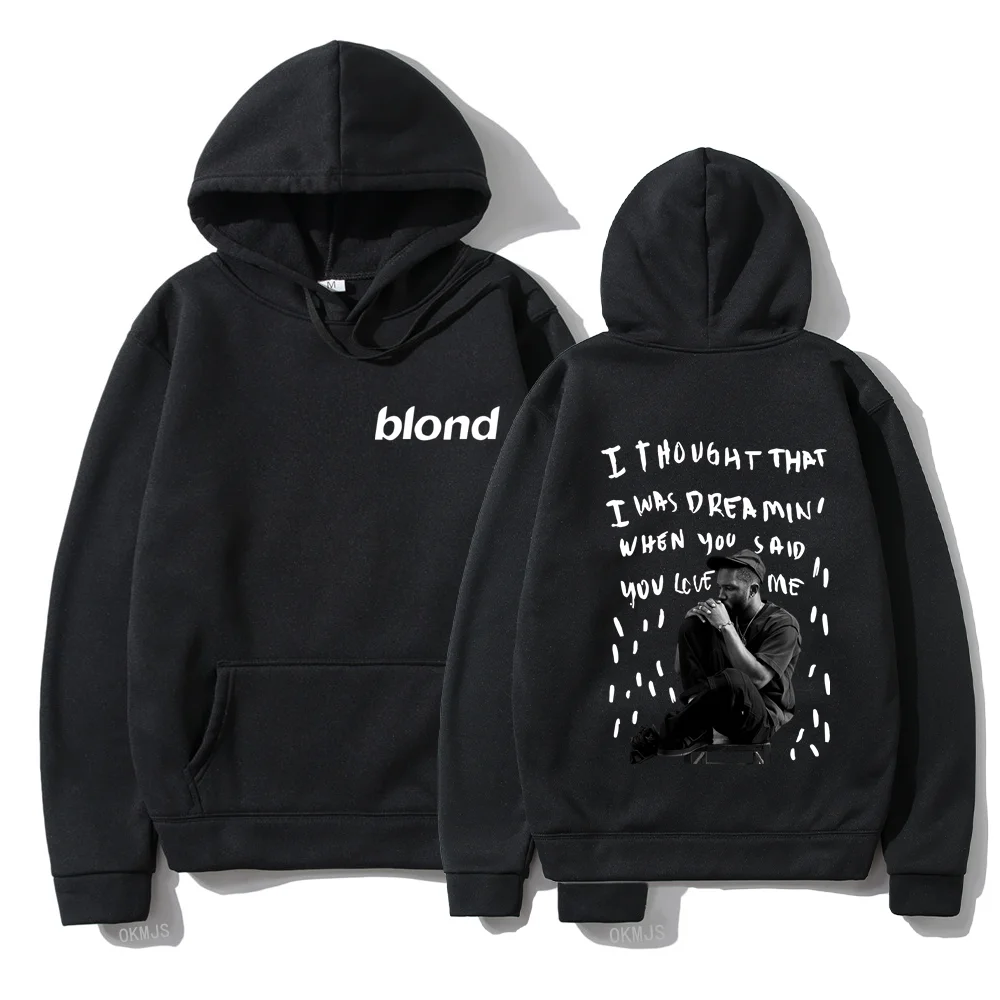 Rapper Frank Pullover Hoodie Women Ocean Blond Hip Hop Music Album Sweatshirt Men Vintage Fashion Oversized Hoodies Unisex Tops