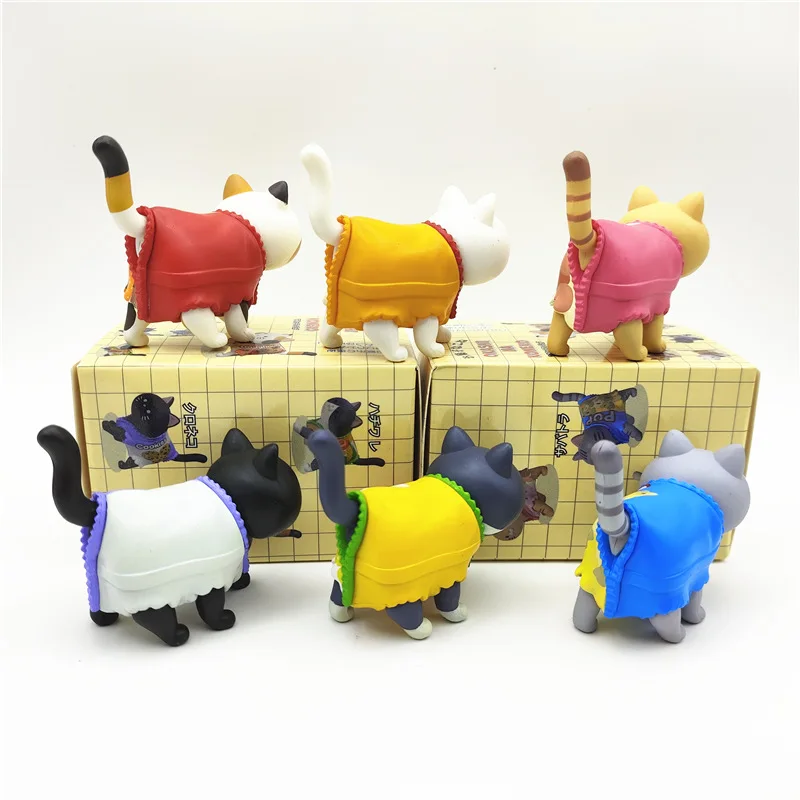 5cm New Cat Blind Box Candy Clothing Walking Cat Doll Toy Cat Doll Blind Bag Decoration Desktop Ornament Children's Gift
