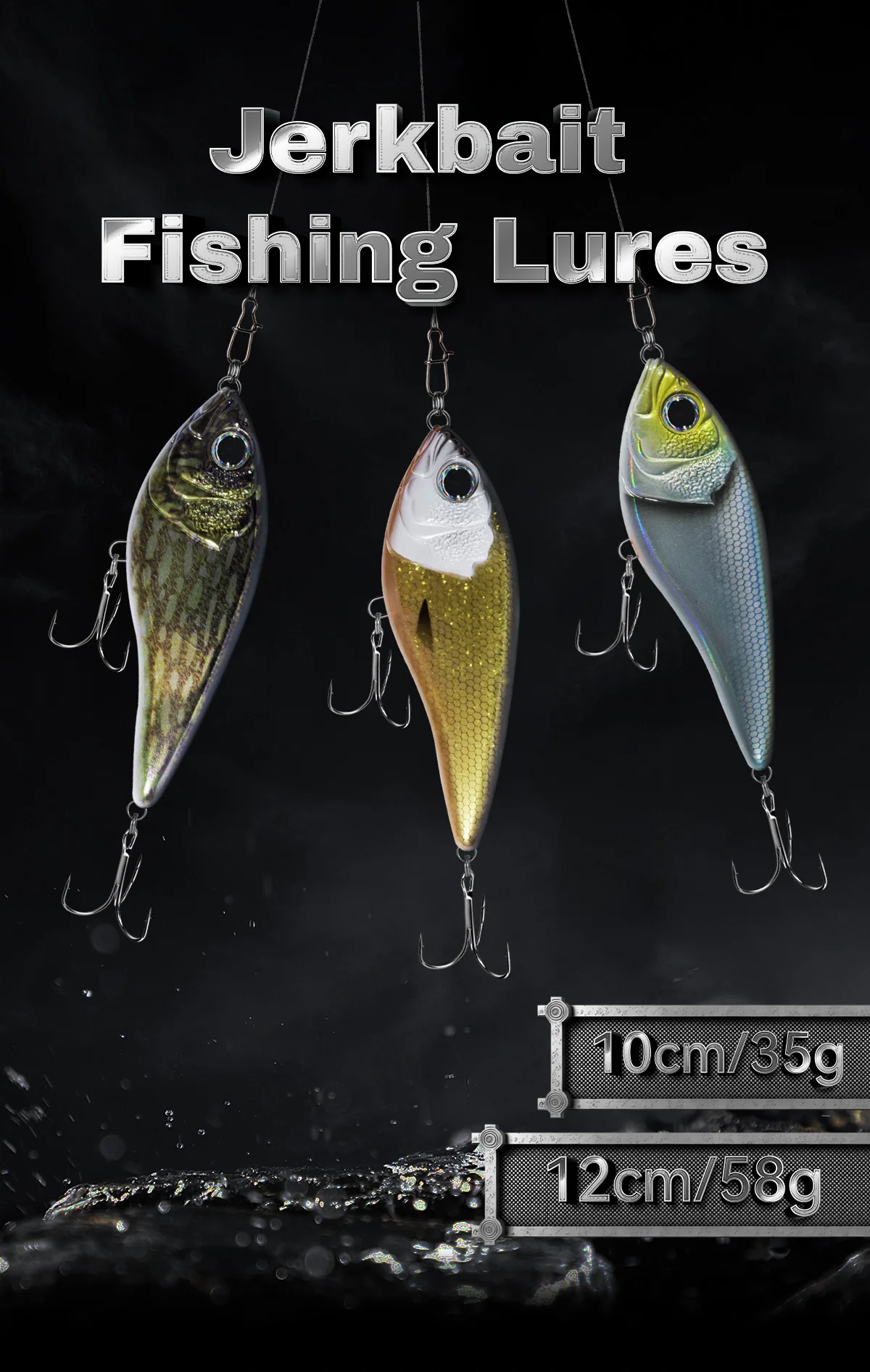 Jerkbait Angelköder 7cm 10cm 12cm VIB Angelköder Hechtköder Harte Künstliche Wobbler Pesca Leurre Barsch – Detail 1
