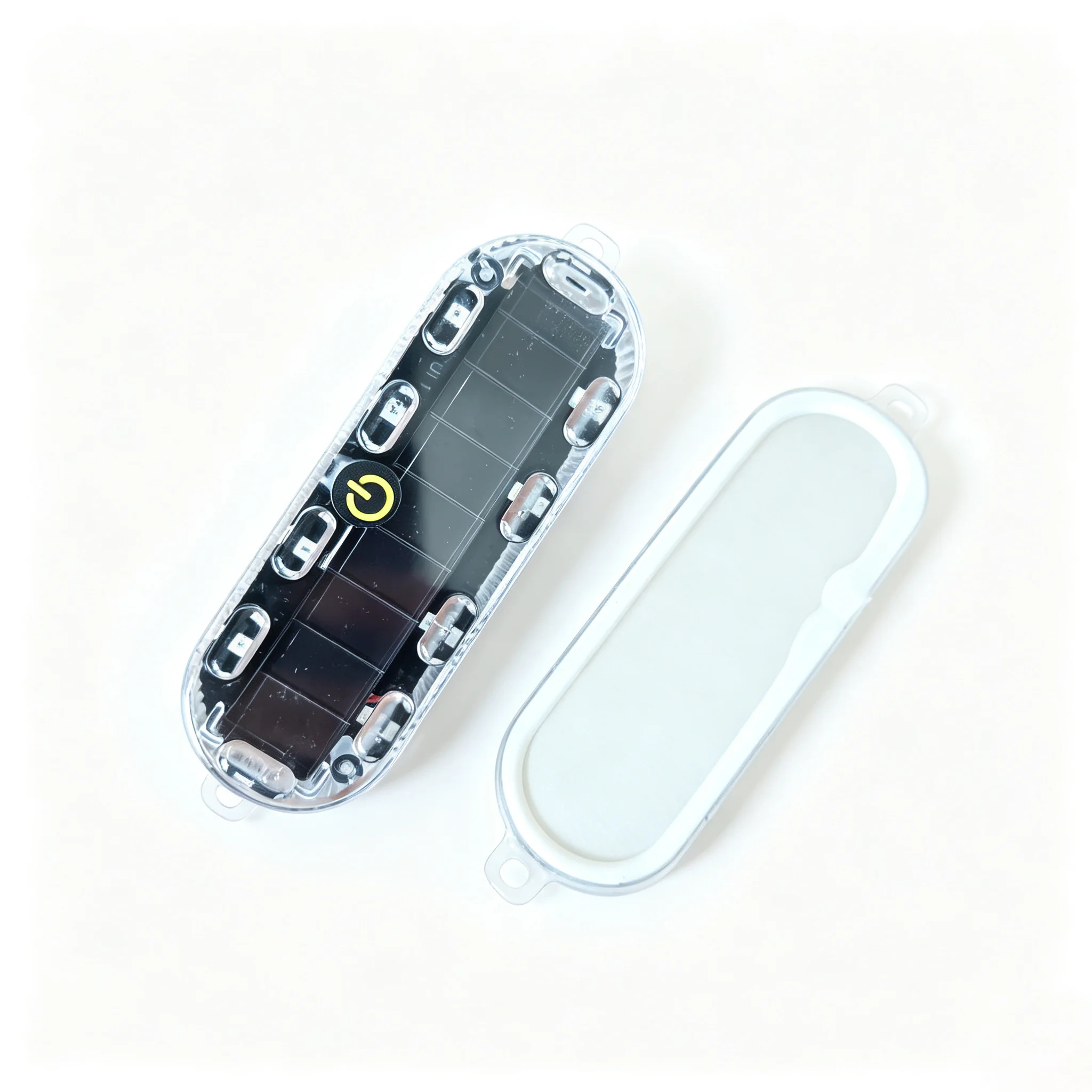 1/2PC Car Flashing Warning Light Solar Charging-free Anti-rear Collision And Explosion-proof Safety Light Motorcycle Tail Light