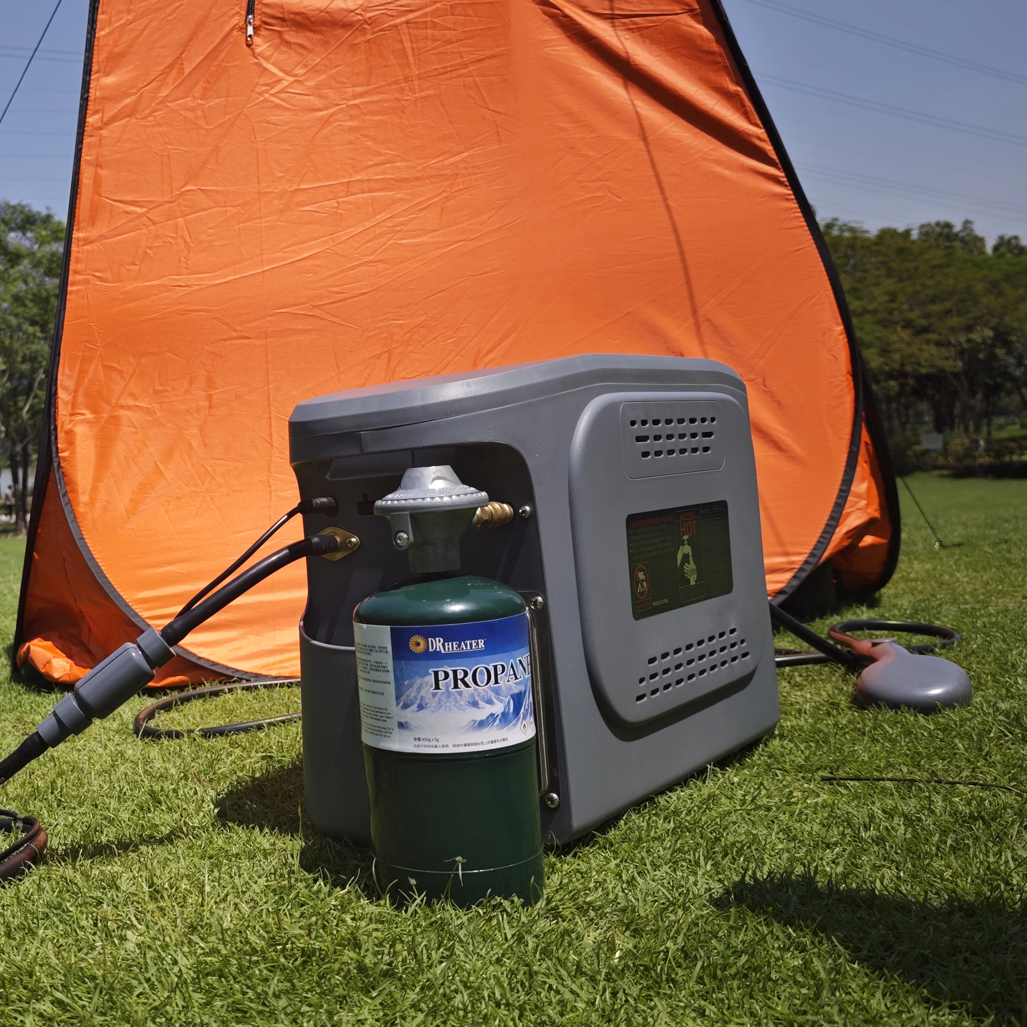 All-in-One Camping Water Heate - Portable Camping Shower review and price