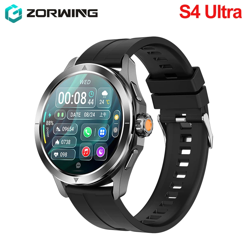 

S4 Ultra Smart Watch For Xiaomi Wireless Charger 1.53 Inch NFC GPS Wireless Charging Tracker Men Smartwatch Bluetooth Call 2024