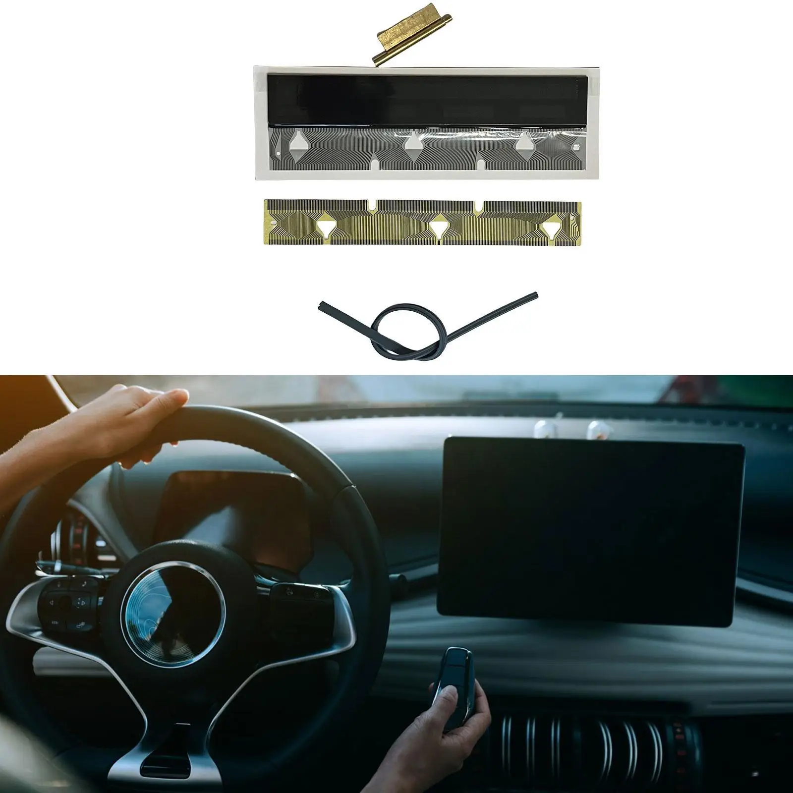 LCD Screen Display Pixel Repair Glass Dashboard Gauge Car Accessory for BMW E38 E39 E53 Direct Replacement view 3
