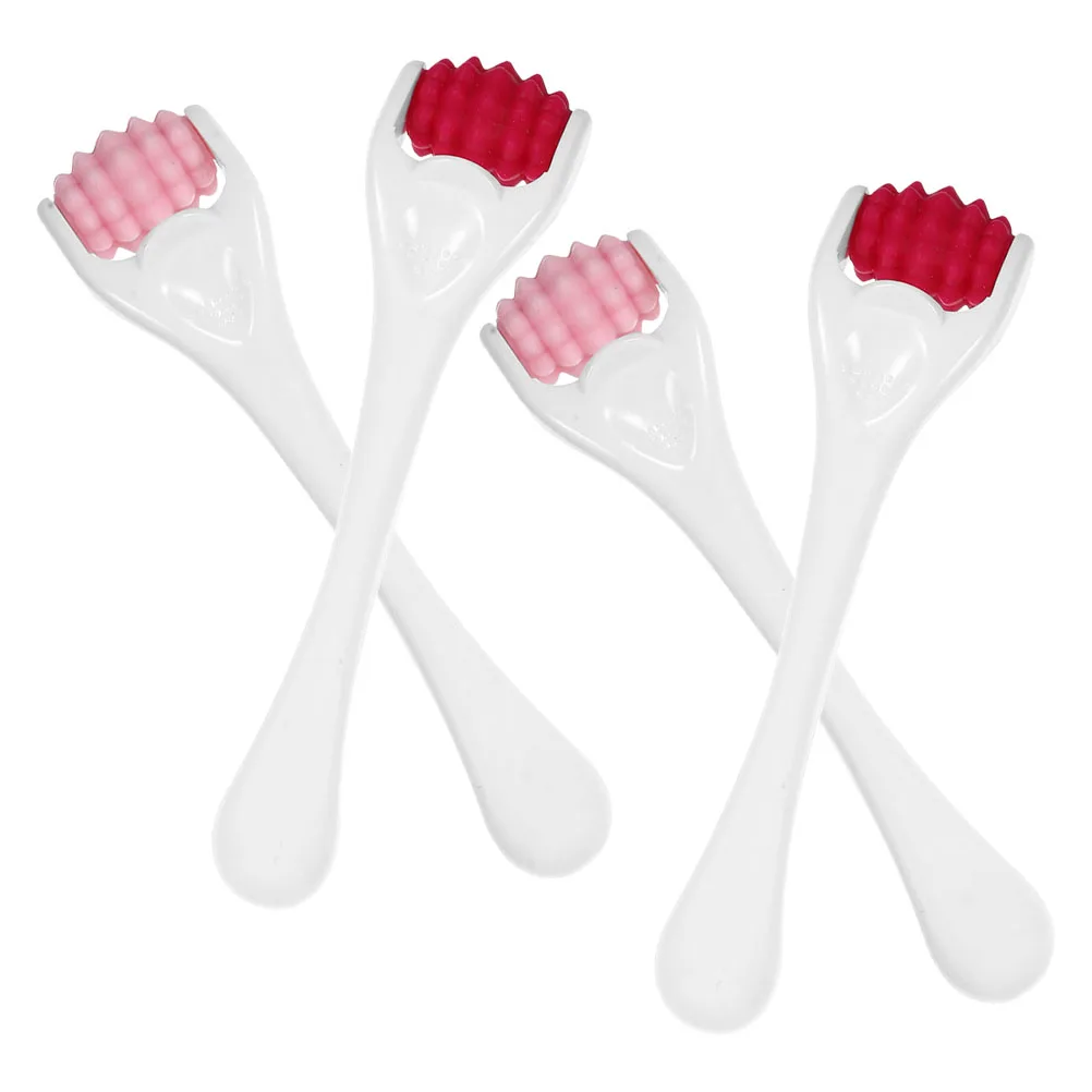 

4pcs Silicone Facial Portable Face Reusable Massage Muscle Muscle Roller Skin Facial Tool