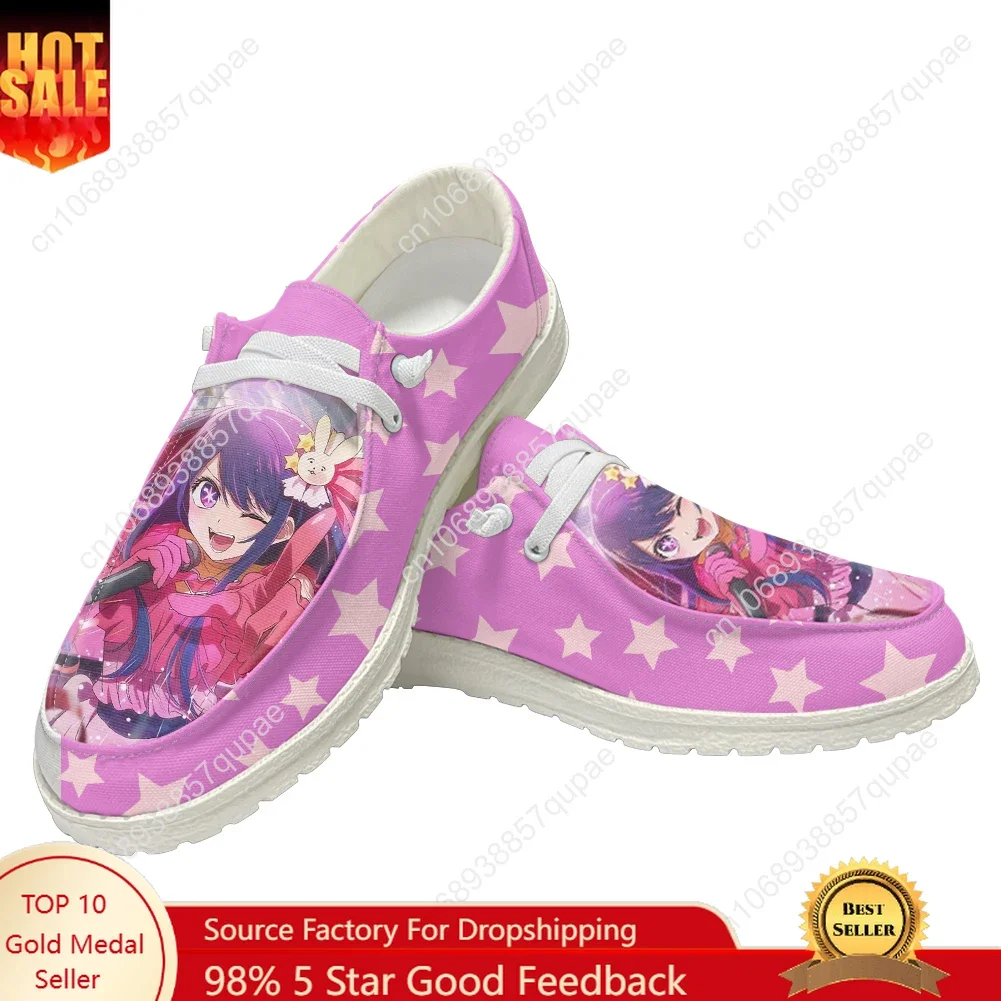 

Oshi No Ko Casual Shoes Men Woman Cartoon Cute Anime Flat Shoe Breathable Indoor Outdoor Lightweight Footwear Couple Custom Made