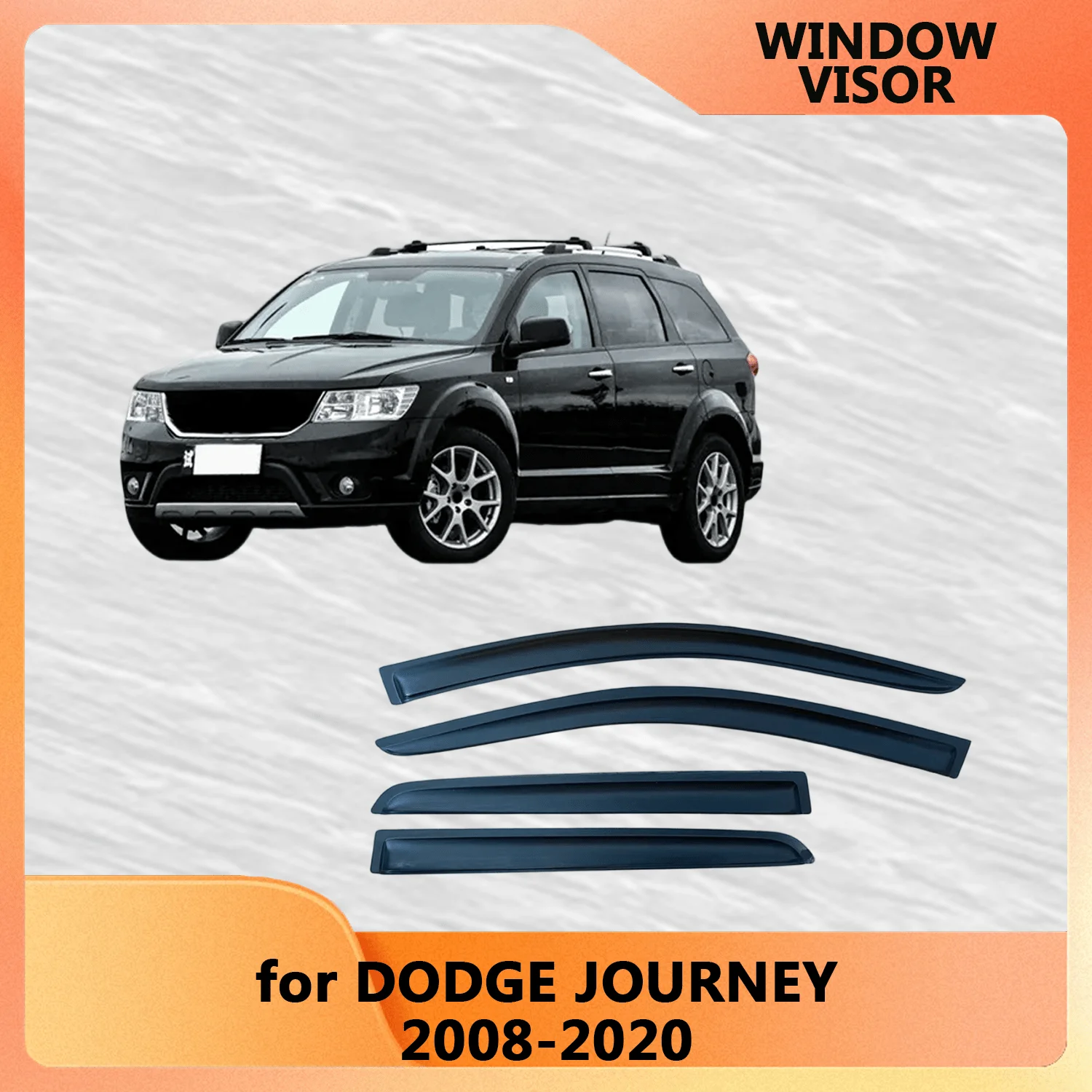 

Оконный козырек для Dodge Journey 2008-2011 2012 2013 2014 2015 2016 2017 2018 2019 2020 ветрозащитные дефлекторы, защита от дождя, дверной козырек, вентиляционное отверстие