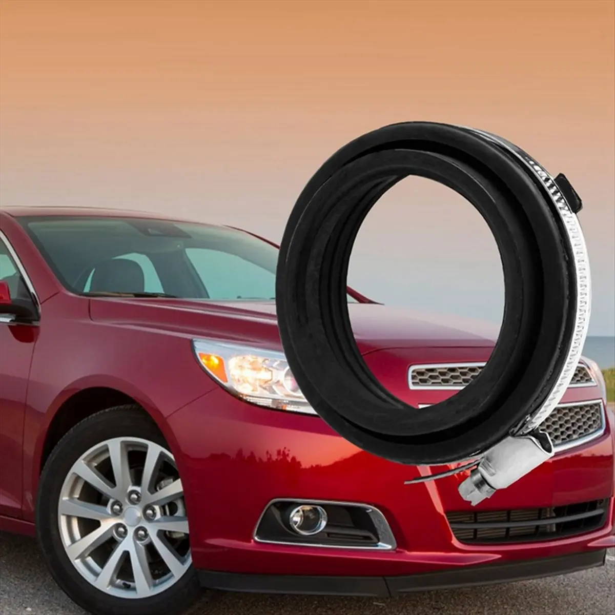 #09E (Black)New Air Filter Outlet Bushing Throttle Hose Gasket Seal Clamp,Automotive Parts & Accessories