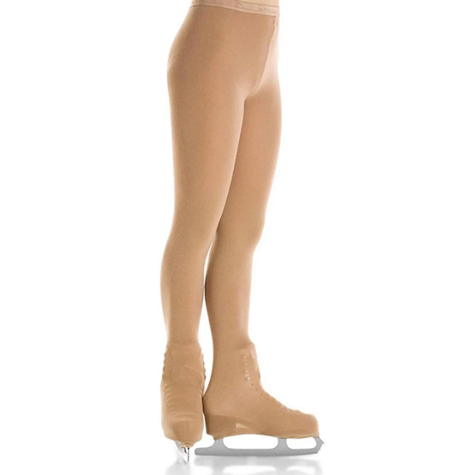 Footless Ice Skating Tights for Girls Women Velvet Spandex Leggings Skating Protector Pants Figure Practice Clothing - view 5