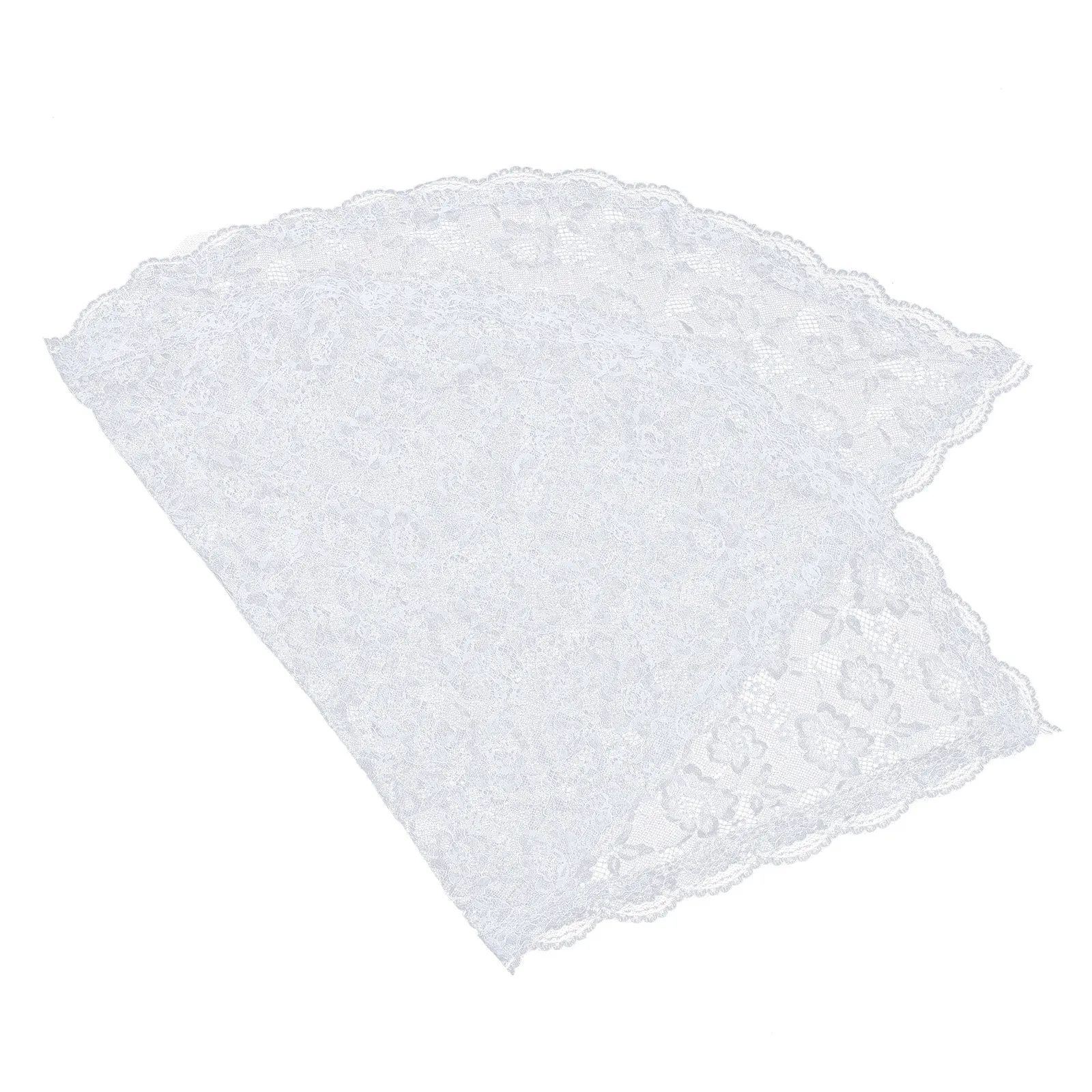 

Delicate Lace Veil Mantilla Covering for Women Bridal Shower Engagement Party Floral Pattern Elegant Instant Style Accessory