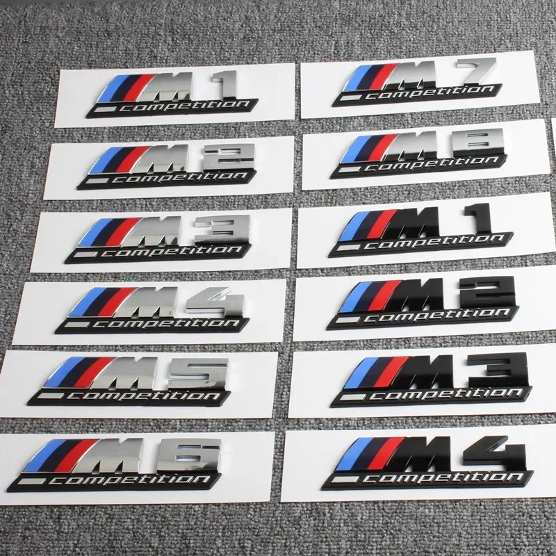 13*4cm Competition Edition 3D Rear Trunk Emblem Badge Sticker for BMW M1 M2 M3 M4 M5 M6 M7 F20 F30 F80 F82 F87 Car Trunk Sticker