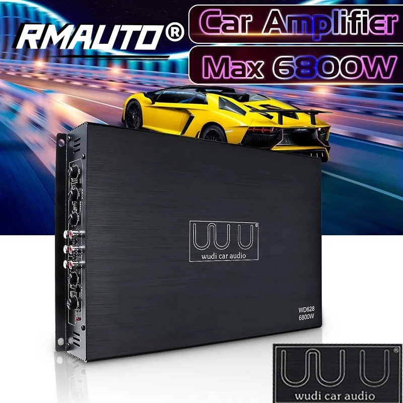 

6800W Car HIFI Amplifier Audio Stereo Bass Speaker 4 Channel 12V Car Audio Digital Power Amplifier Subwoofer Music for Car Home