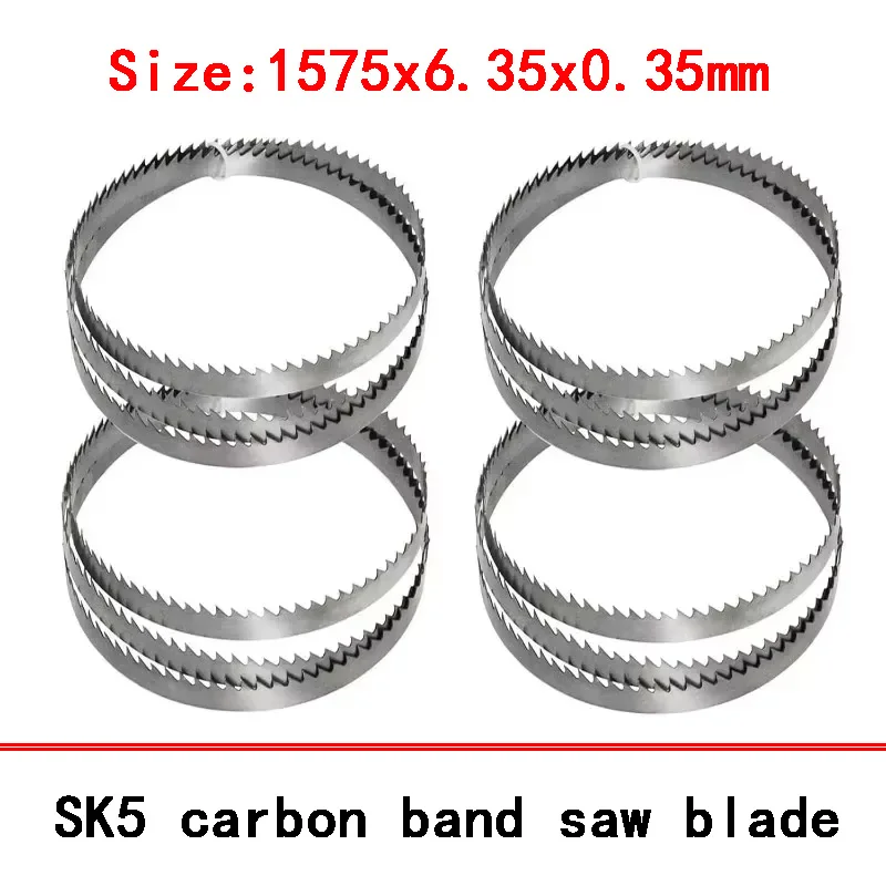 

4pcs 62 Inch wood Band saw Blade 1575 6.35 0.35 6T Assoertment for Woodworking BandSaw Blades BandSaw Blades woodcutting
