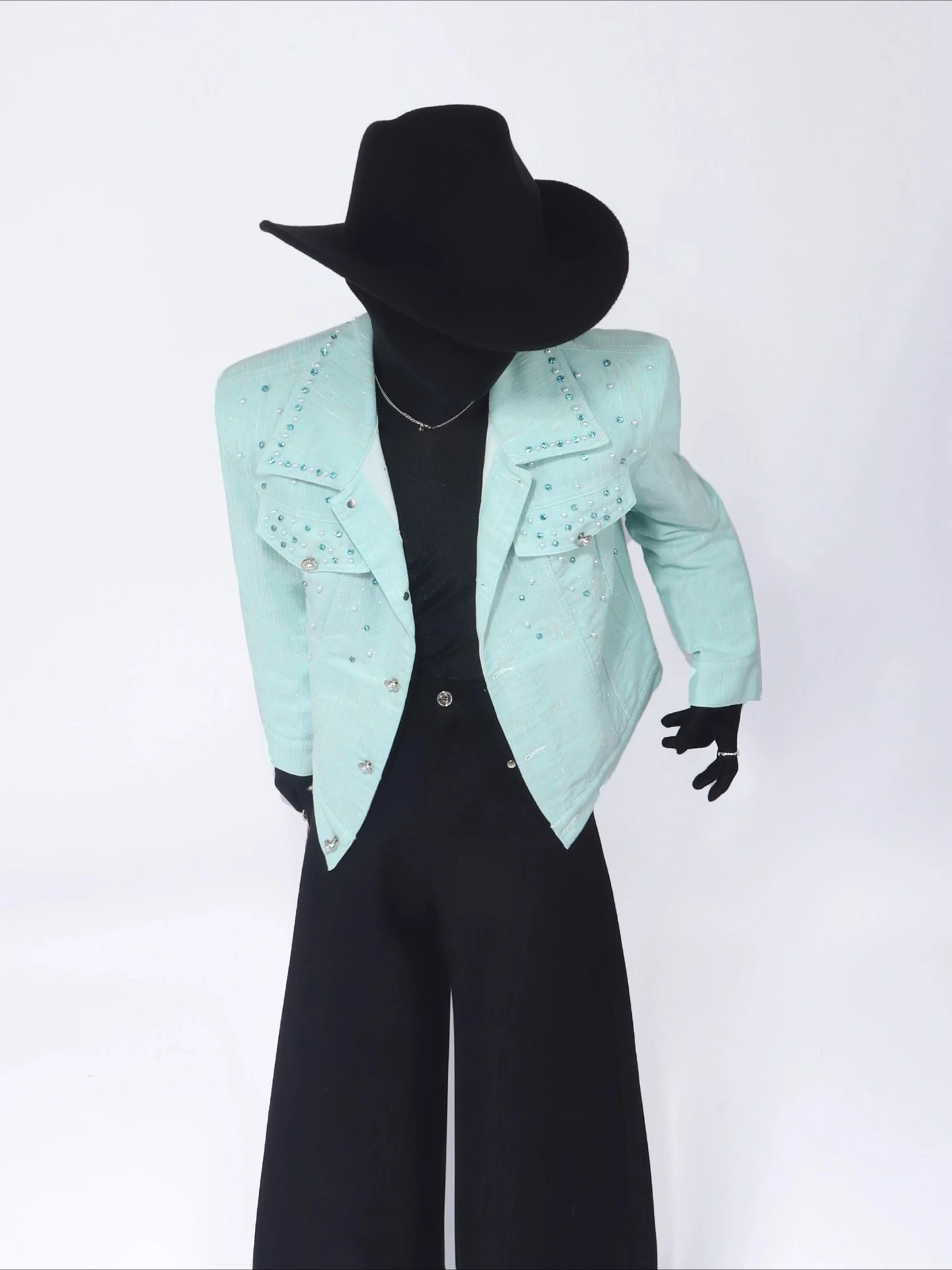 2025 Men's Autumn Short Style Jackets Shoulder Pads Fashion Versatile Trendy Handsome Jacket Trendy Long Sleeve Solid Color Tops