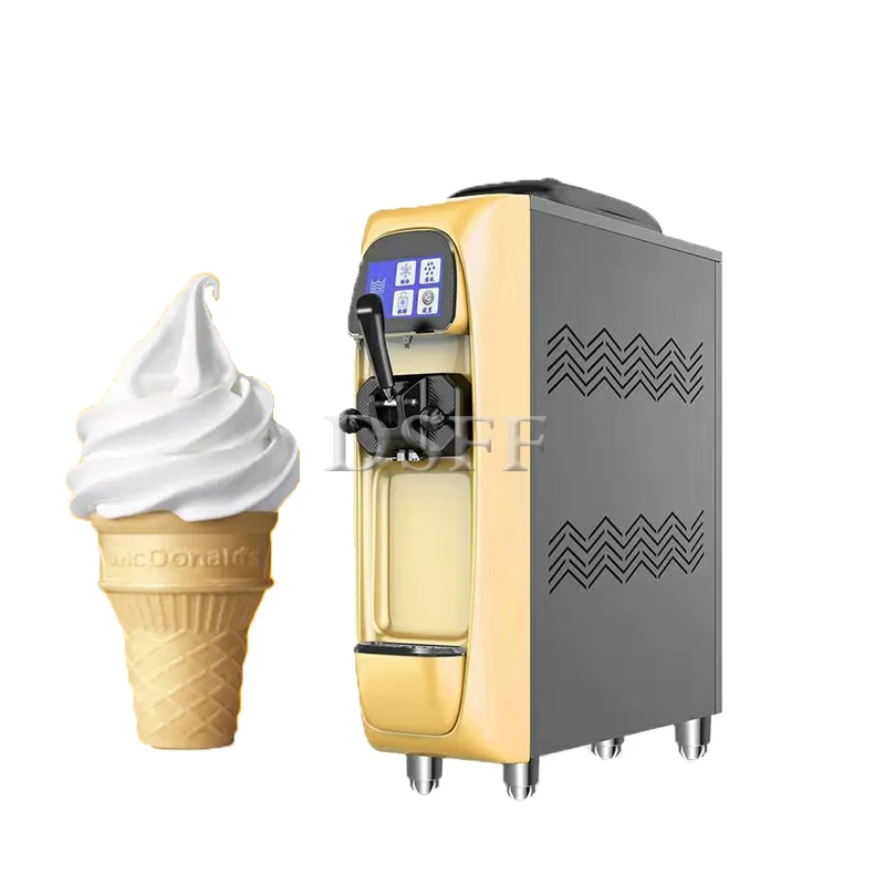 Desktop Single Nozzle Commercial Soft Ice Cream Machine Household Frozen Yogurt Machine