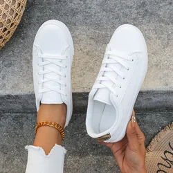 Womens Casual Shoes 2024 Spring New Fashionable Breathable Walking Flats Women's Mesh Lightweight Vulcanized Shoes