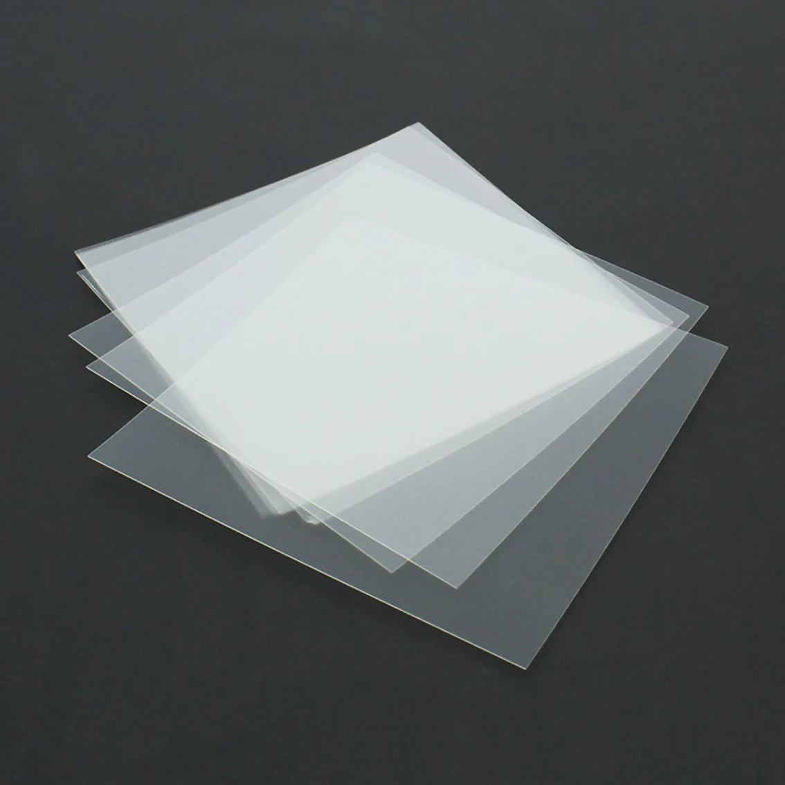 Thick 0.3-1mm Frosting Translucent PVC Plate Thin Plastic Sheet DIY Model Material Processing Accessories 120x120mm  200x200mm