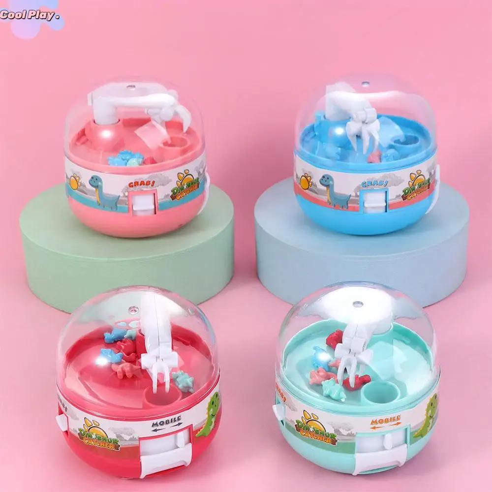 

Micro Dino Figures Catcher Stress Relief Mini Claw Machine Kids Capsule Toy Catch Dinosaur Game Capsule Catcher Toy